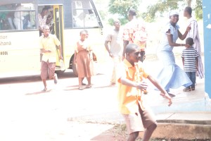 Arrival of the children 