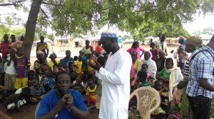 an opening prayer by the religious leader